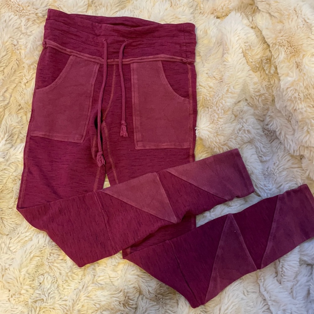 Magenta Free People Movement lounge leggings